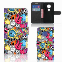 Motorola Moto G7 Play Wallet Case met Pasjes Punk Rock - thumbnail