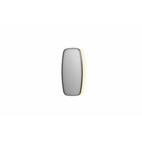 INK SP30 spiegel - 40x4x80cm contour in stalen kader incl indir LED - verwarming - color changing - dimbaar en schakelaar - geborsteld metal black 8409745