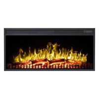 LED klassieke inbouw haard - 129 cm