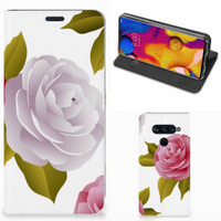 LG V40 Thinq Smart Cover Roses - thumbnail