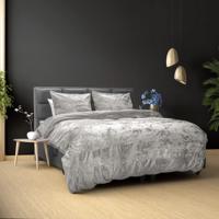 Dreamhouse Crushed Velvet Katoen Metallic Zilver 240 x 220 cm