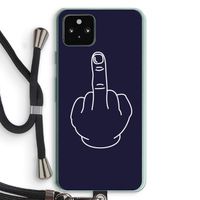 F**k U: Pixel 5a 5G Transparant Hoesje met koord