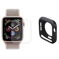 Hoed Prince Apple Watch Series SE (2022)/SE/6/5/4 Volledige Bescherming Set - 40mm - Zwart