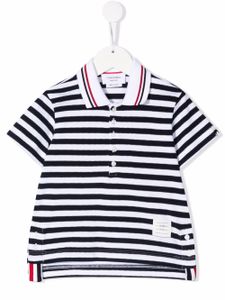 Thom Browne Kids polo Sailor Stripe - Bleu