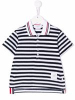Thom Browne Kids polo Sailor Stripe - Bleu