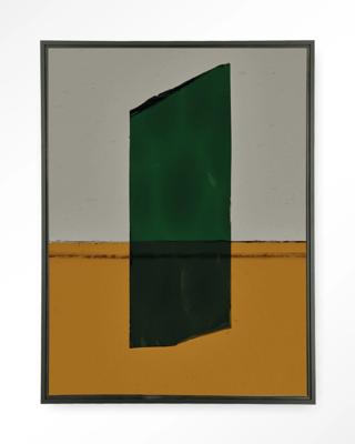 Urban Cotton Wandkleed 'Geen Mosgroen' 110 x 145cm in Floating Frame - black Urban Cotton Wandkleed 'Geen Mosgroen' 110 x 145cm in Floating Frame - black