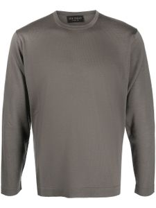 Dell'oglio pull en maille fine à col rond - Gris