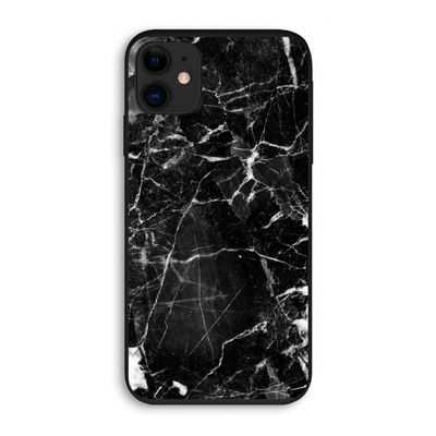 Zwart Marmer 2: iPhone 11 Biologisch afbreekbaar hoesje