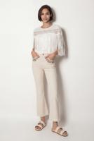 Cropped flared jeans - WHITE - 38