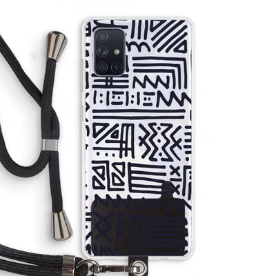 Marrakech print: Samsung Galaxy A71 Transparant Hoesje met koord