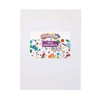 Colorations - foam vellen wit, 10st.