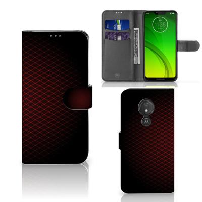 Motorola Moto G7 Power | Telefoon Hoesje | Geruit Rood