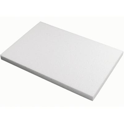 Hobby/knutsel Piepschuim schijf - 2x - wit - 20 x 30 x 2 cm - figuur en vormen