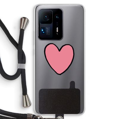 Hartje: Xiaomi Mi Mix 4 Transparant Hoesje met koord
