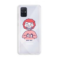 Hartje: Galaxy A71 Transparant Hoesje