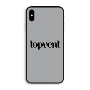 Topvent Grijs Zwart: iPhone XS Max Biologisch afbreekbaar hoesje