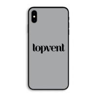 Topvent Grijs Zwart: iPhone XS Max Biologisch afbreekbaar hoesje