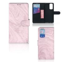 OnePlus 9 Pro | Bookcase | Marble Pink - Origineel Cadeau Vriendin