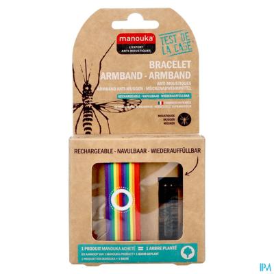 Manouka Armband A/muggen Regenboog