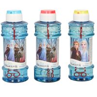 4x Disney Frozen 2 bellenblaas flesjes met bal spelletje in dop 300 ml voor kinderen - thumbnail