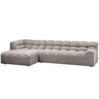 WOOOD Allure Chaise Longue Links - Polyester - Klei - 79x324x165