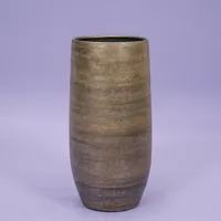 Vaas mira d29h60cm industrieel goud