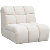 Leen Bakker - Draaifauteuil Beau - Raven - Stof - Beige - 98x81x77 Cm