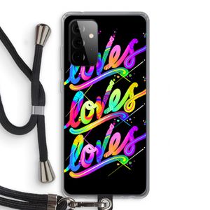 Loves: Samsung Galaxy A72 5G Transparant Hoesje met koord