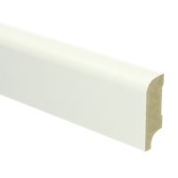 MDF Koloniale plint 58x22 voorgelakt RAL9010 - lengte 240cm