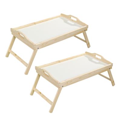Houten dienblad 30 x 50 cm met inklapbare poten