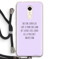Gek: Xiaomi Redmi 5 Transparant Hoesje met koord