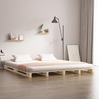 Palletbed massief grenenhout 120x200 cm