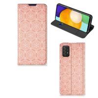 Samsung Galaxy A03s | Hoesje met Magneet | Pattern Orange