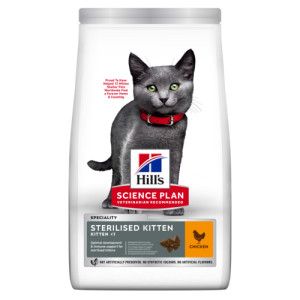 Hill's Kitten Sterilised kattenvoer met kip 2 x 10 kg