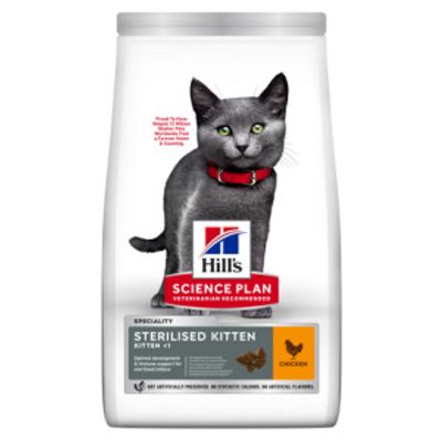 Hill&apos;s Kitten Sterilised kattenvoer met kip 2 x 1,5 kg