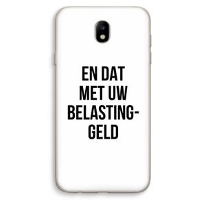 Belastinggeld: Samsung Galaxy J7 (2017) Transparant Hoesje