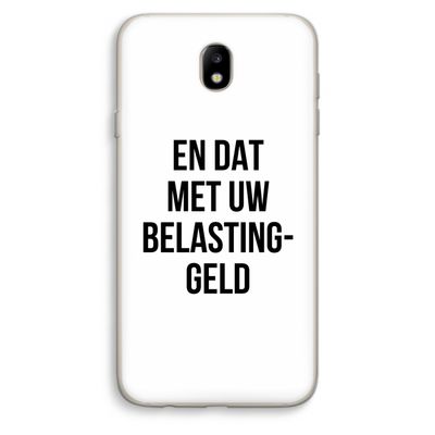 Belastinggeld: Samsung Galaxy J7 (2017) Transparant Hoesje