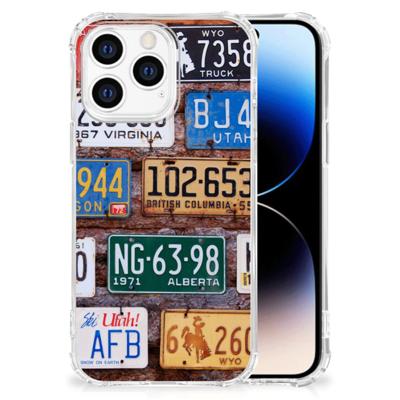 iPhone 14 Pro Anti-shock Hoesje met foto Kentekenplaten iPhone 14 Pro Anti-shock Hoesje met foto Kentekenplaten