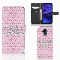 Huawei Mate 20 Lite Portemonnee Hoesje Flowers Pink DTMP - thumbnail