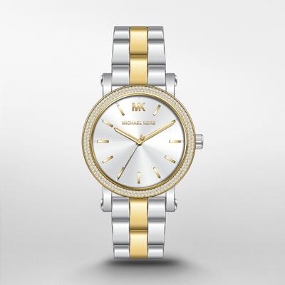 Horlogeband Michael Kors MK7348 Roestvrij staal (RVS) Bi-Color 18mm