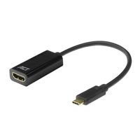 ACT AC7305 video kabel adapter 0,15 m USB Type-C HDMI Type A (Standaard) Zwart - thumbnail