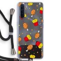 Chicken 'n Fries: Oppo A91 Transparant Hoesje met koord