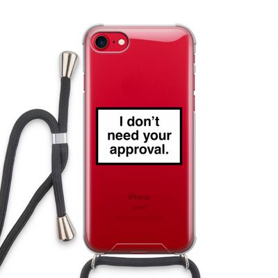Don't need approval: iPhone SE 2020 Transparant Hoesje met koord