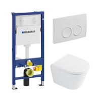QeramiQ Dely Toiletset - Geberit UP100 inbouwreservoir - witte bedieningsplaat - softclose toilet zitting 35 mm - glans wit SW1026255/SW1159505/SW730486/0701174 QeramiQ Dely Toiletset - Geberit UP100 inbouwreservoir - witte bedieningsplaat - softclose toilet zitting 35 mm - glans wit SW1026255/SW1159505/SW730486/0701174