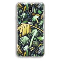 Tropical Palms Dark: Samsung Galaxy J7 (2017) Transparant Hoesje - thumbnail