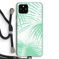 Palmbladeren: Pixel 5a 5G Transparant Hoesje met koord