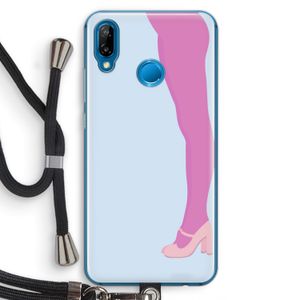 Pink panty: Huawei P20 Lite Transparant Hoesje met koord