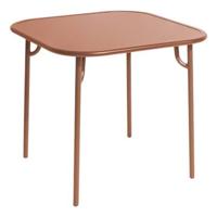 Petite Friture Week-end tuintafel 85x85 met dicht blad terracotta