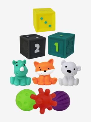Set van 9 sensorische elementen INFANTINO meerdere kleuren