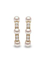 Yoko London boucles d'oreilles Eclipse en or 18ct serties de perles d'Akoya et de diamants - thumbnail